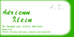 adrienn klein business card